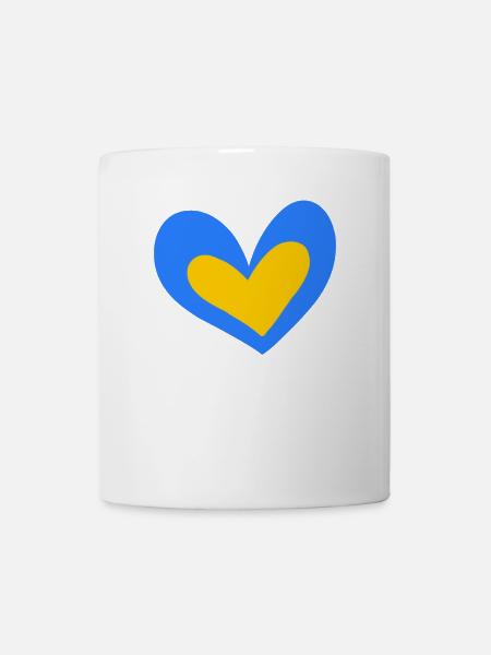 Ukraine Herz - Tasse - Weiß