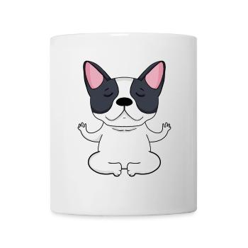 Yoga Dog French Bulldog - Mug - white - Front