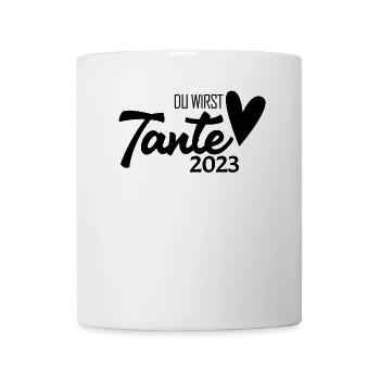 Tante 2023 - Werdende Tante - Tante werden - Tasse - Weiß - Vorne