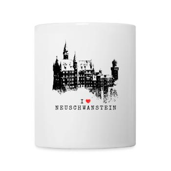 Neuschwanstein Allemagne Bavière J’aime l’Allemagne - Mug blanc - blanc - Devant