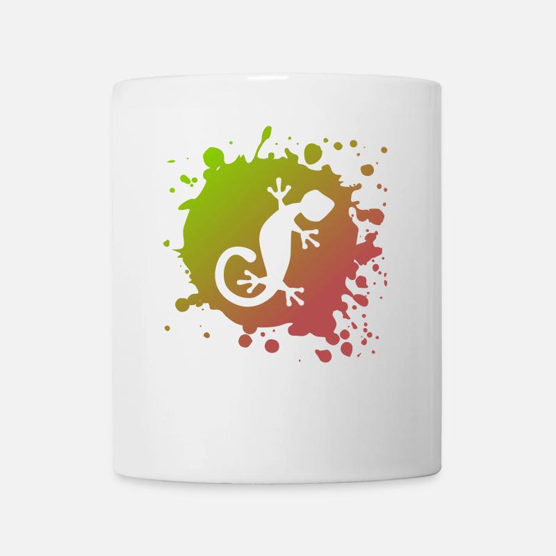 Eidechse Echse - Tasse - Weiß