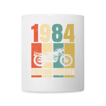 1984 Anniversaire Motard Vintage Cadeau Moto - Mug blanc - blanc - Devant