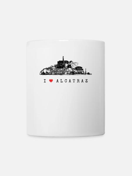 San Francisco I Love Alcatraz Souvenir Kalifornien - Tasse - Weiß