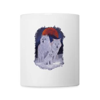 Famille Wolf - Mug blanc - blanc - Devant