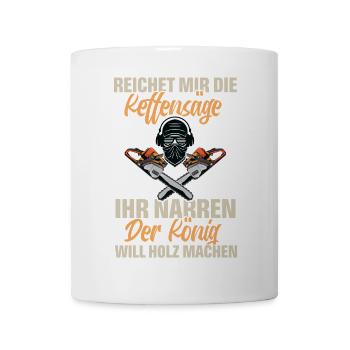 Holzfäller - Tasse - Weiß - Vorne