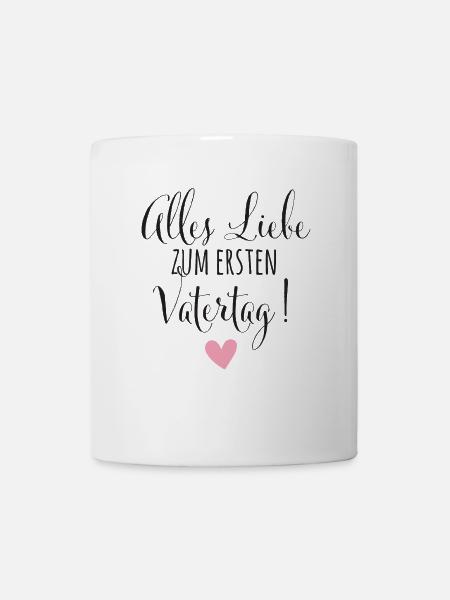 1. Vatertag Papa Vater Baby Geschenk Babysprüche - Tasse - Weiß