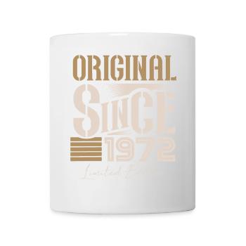 Né en 1972 Anniversaire Année vintage rétro - Mug blanc - blanc - Devant
