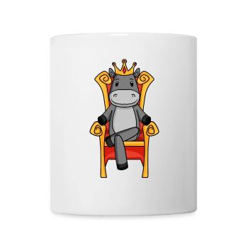 King Donkey - Souverain de la Reine du Trône - Mug blanc - blanc - Devant