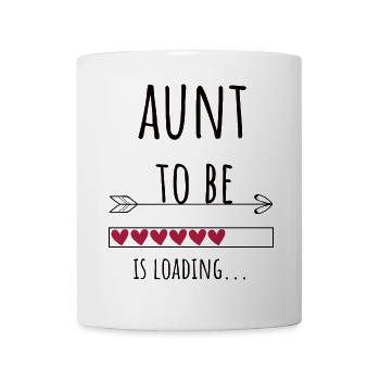 Aunt to bebecoming aunt announcement gift - Mug - white - Front