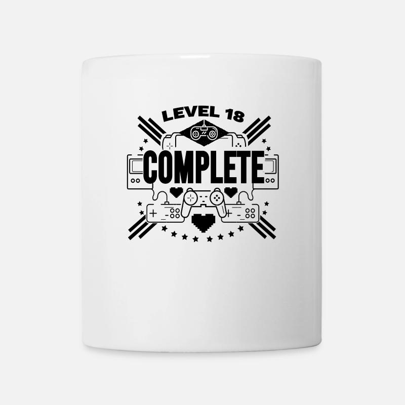 18 Geburtstag Gamer Level 18 - Tasse - Weiß