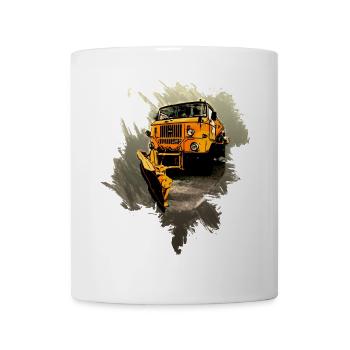 W50 Straßenräumfahrzeug Winterdienst DDR - Tasse - Weiß - Vorne