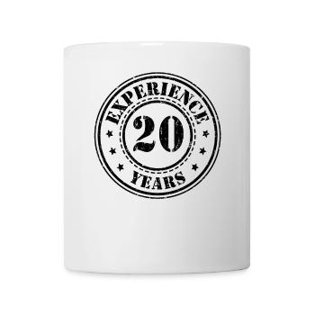 20 Geburtstag 20 Jahre Erfahrung - Tasse - Weiß - Vorne