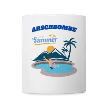 Sommerparadies Poollandschaft - Tasse - Weiß - Vorne