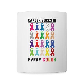 Krebs Cancer Sucks In Every Color - Mug - white - Front
