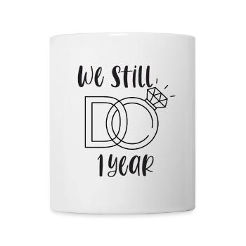 1st Wedding Anniversary Paper Wedding Wedding Gift - Mug - white - Front