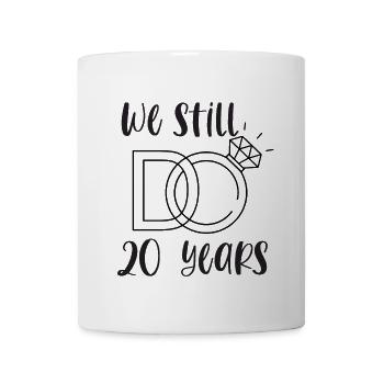 20th Wedding Anniversary Porcelain Wedding Gift - Mug - white - Front