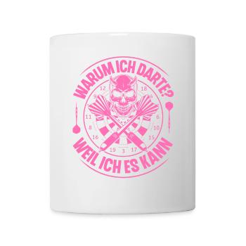 Dartspielerin Dart Darts Darten - Tasse - Weiß - Vorne