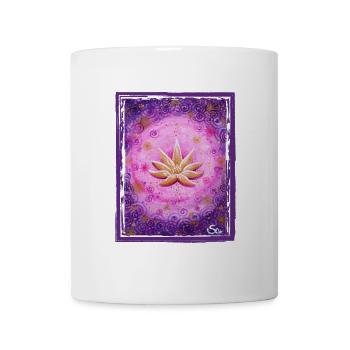 Goldener Lotus - Sonja Ariel von Staden - Tasse - Weiß - Vorne