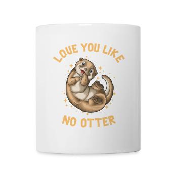 Vous aimer comme pas de loutre Saint-Valentin - Mug blanc - blanc - Devant
