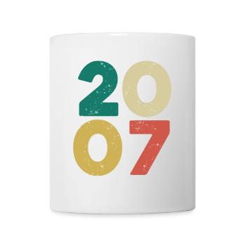 2007 - Millésime 2007 Rétro Vintage - Mug blanc - blanc - Devant