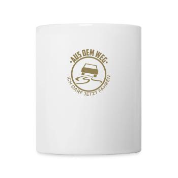 Führerschein bestanden Aus dem Weg - Tasse - Weiß - Vorne