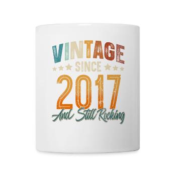 2017 Geburtsjahr Geburtstag Baujahr Vintage - Tasse - Weiß - Vorne