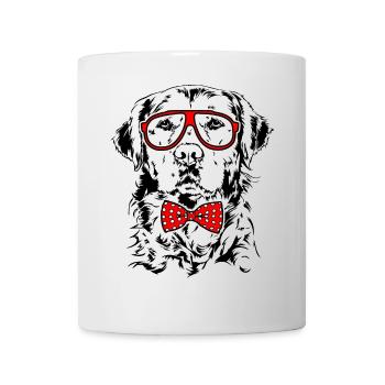 GOLDEN RETRIEVER Glasses Dogs Smart Dog - Mug - white - Front