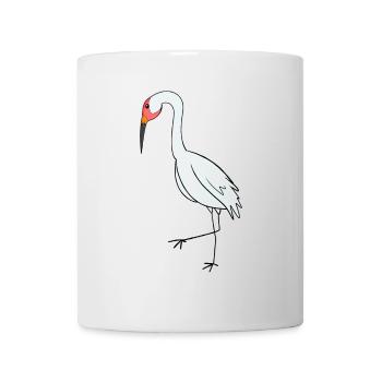 Oiseaux migrateurs Grue Oiseau - Mug blanc - blanc - Devant
