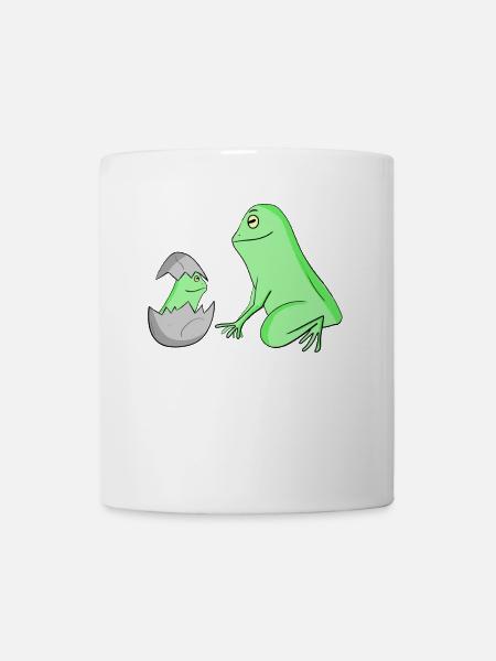 Frog with Baby Frog - Mug - white