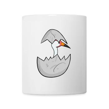 Grue pour bébé - Mug blanc - blanc - Devant