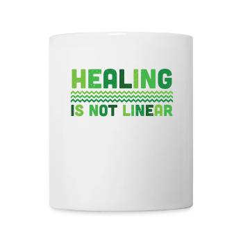 Mental Health Healing Is Not Linear - Tasse - Weiß - Vorne