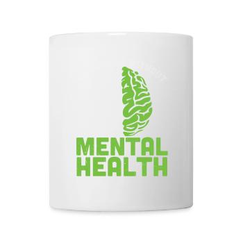 Brain No Health Without Mental Health - Mug - white - Front