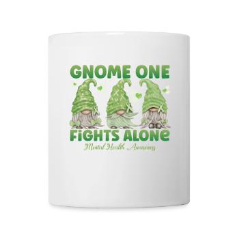 Gnome One se bat seul Santé mentale - Mug blanc - blanc - Devant