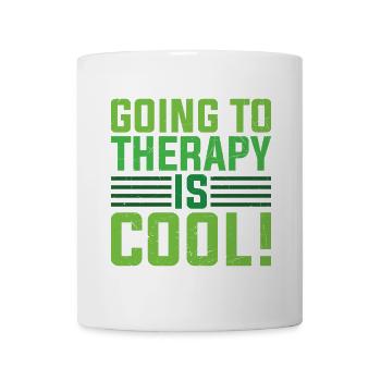 Mental Health Going To Therapy Is Cool - Mug - white - Front