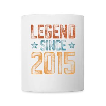 2015 Geboren Geburtsjahr Geburtstag - Tasse - Weiß - Vorne