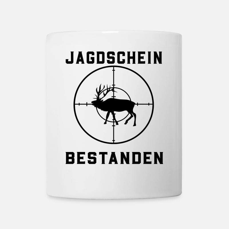 Jagdschein bestanden - Tasse - Weiß