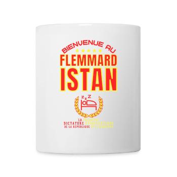 Bienvenue au FLEMMARDISTAN - Humour Zen - Mug blanc - blanc - Devant