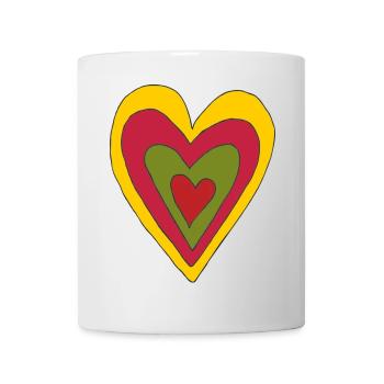 4 hearts in one - Mug - white - Front
