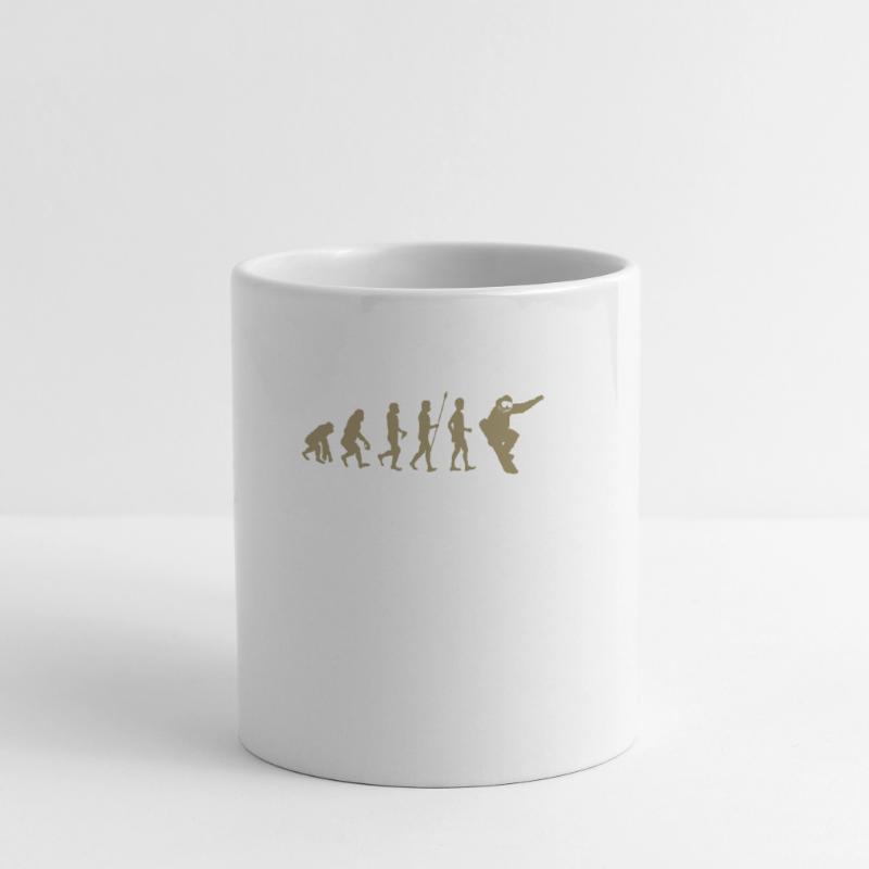 Snowboarder Evolution Gift Idea Mug