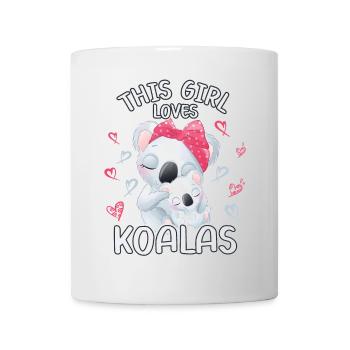 Dieses Maedchen Liebt Koalas - Tasse - Weiß - Vorne