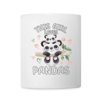 Dieses Maedchen Liebt Pandas - Tasse - Weiß - Vorne