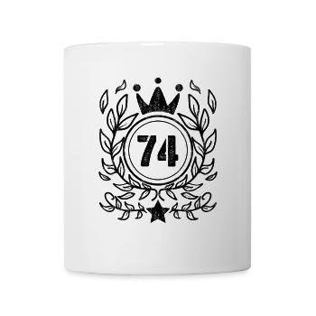 74. Geburtstag - 74 Jahre Geschenk - Tasse - Weiß - Vorne
