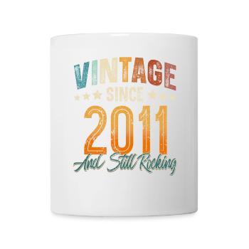 2011 Geburtsjahr Geburtstag Baujahr Vintage - Tasse - Weiß - Vorne