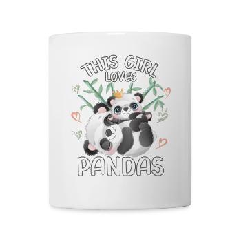 Dieses Maedchen Liebt Pandas - Tasse - Weiß - Vorne