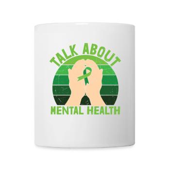 Talk About Mental Health - Mug - white - Front
