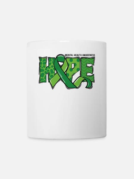 Hope Green Mental Health Support - Tasse - Weiß