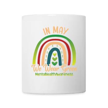 In May We Wear Green Mental Health - Mug - white - Front