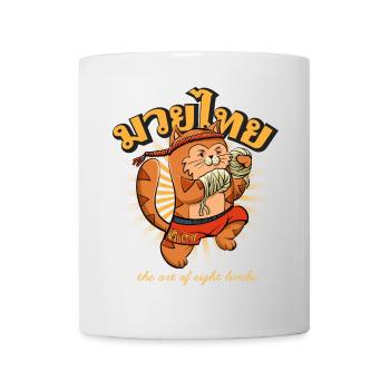 Muay Thai Kids Mascot Kitten - Mug - white - Front