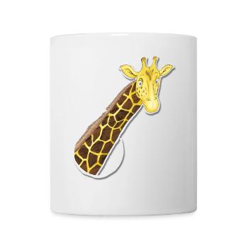 the looking giraffe - Mug - white - Front