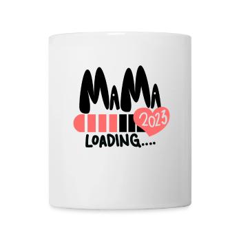 Mama 2023 loading - Werdende Mutter 2023 - Tasse - Weiß - Vorne